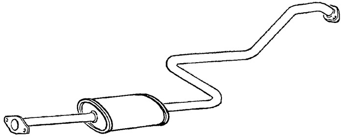 Mittenljuddämpare Klarius 270566 Klarius