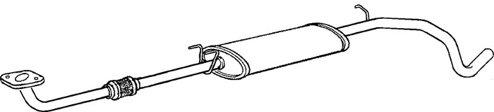 Mittenljuddämpare Klarius 270568 Klarius