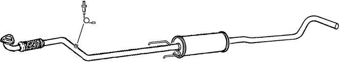 Mittenljuddämpare, Mitt Klarius 270570 Klarius