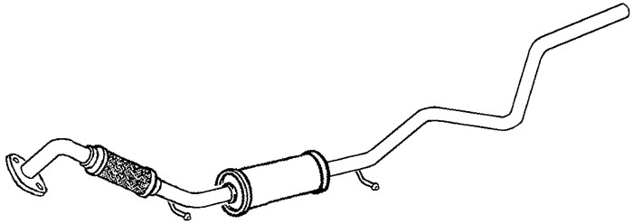 Mittenljuddämpare, Mitt Klarius 270586 Klarius