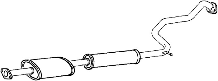 Mittenljuddämpare Klarius 270588 Klarius