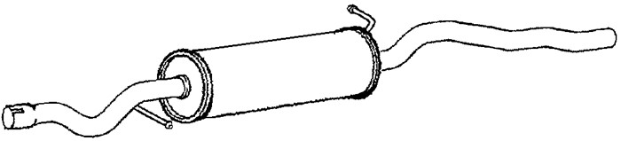 Mittenljuddämpare Klarius 270591 Klarius