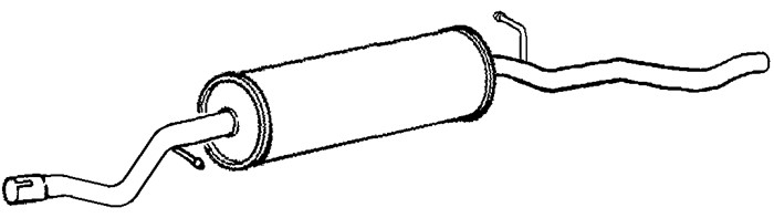 Mittenljuddämpare, Mitt Klarius 270597 Klarius