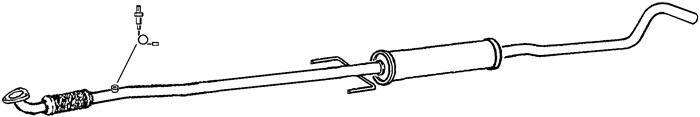 Mittenljuddämpare Klarius 270599 Klarius