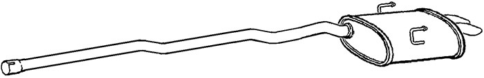 Bakre ljuddämpare Klarius 270615 Klarius Bakre ljuddämpare Klarius 270615 Klarius