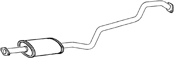 Mittenljuddämpare Klarius 270631 Klarius