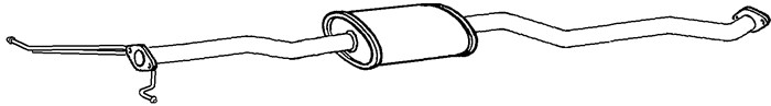 Mittenljuddämpare Klarius 270636 Klarius