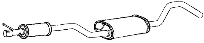 Mittenljuddämpare Klarius 270641 Klarius