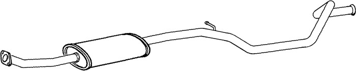 Mittenljuddämpare, Mitt Klarius 270642 Klarius