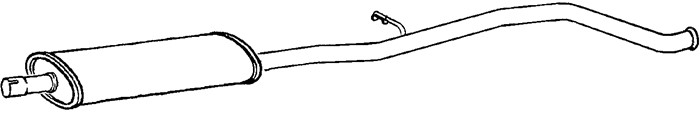 Mittenljuddämpare Klarius 270656 Klarius