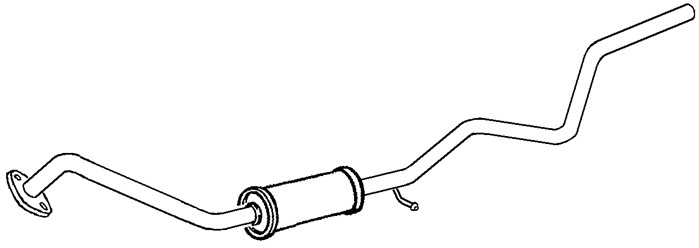 Mittenljuddämpare Klarius 270677 Klarius