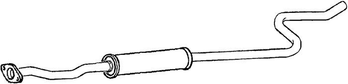 Mittenljuddämpare Klarius 270745 Klarius