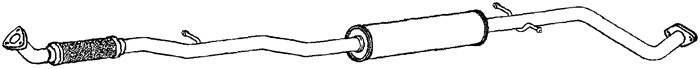Mittenljuddämpare Klarius 270763 Klarius