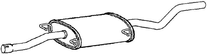 Mittenljuddämpare, Mitt Klarius 270793 Klarius