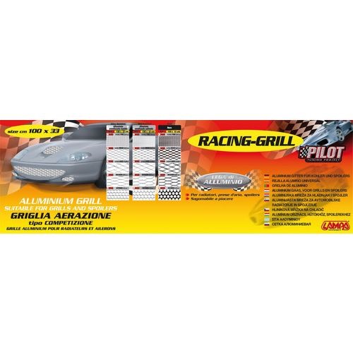 Aluminiumnät, grill, svart, Universal