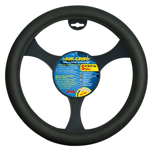"air Grip" Steering Wheel Cover Black, 35/37, Universal