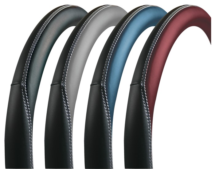 "club" Steering Wheel Cover Black + Black, "m" 37-39cm, Universal "club" Steering Wheel Cover Black + Black, "m" 37-39cm, Universal