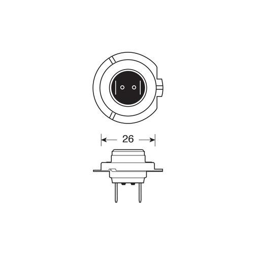 Halogenlampa H7 Px26d