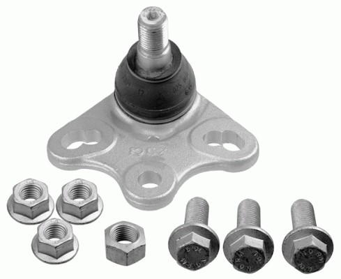 Kulled / Spindelled, Framaxel, Tvåsidig Lemförder 33407 02 LEMFÖRDER