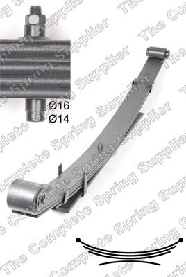 Bladfjäderpaket, Bakaxel Lesjöfors 6137201 LESJÖFORS