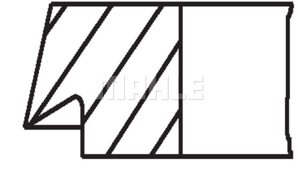 Kolvringar, kit Mahle 033 19 N0 MAHLE