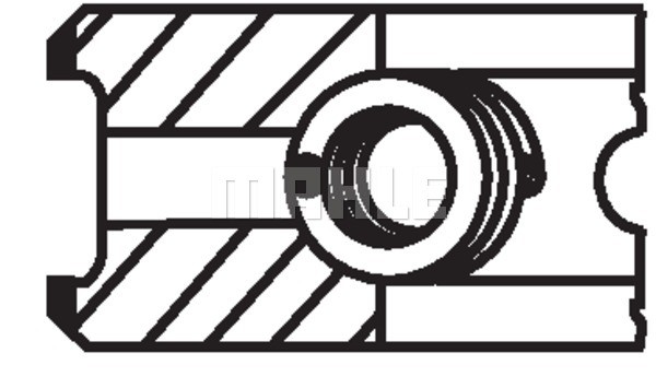 Kolvringar, kit Mahle 033 19 N0 MAHLE