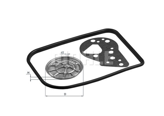 Hydraulikfilter, automatväxellåda Mahle HX 82D MAHLE