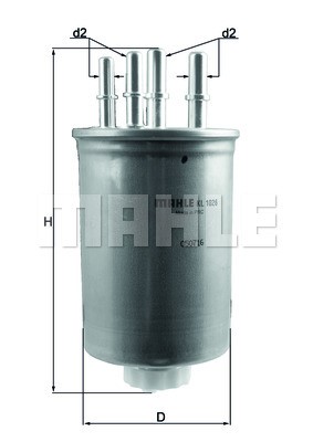 Bränslefilter Mahle KL 1026 MAHLE