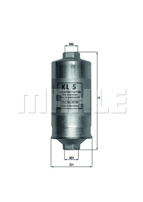 Bränslefilter Mahle KL 5 MAHLE