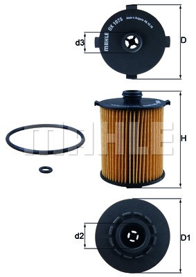 Oljefilter MAHLE MAHLE