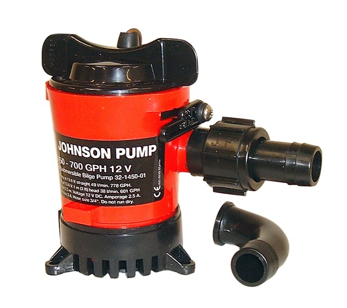CARTRIDGE LÄNSPUMP L750 - 1150 GPH, 12V - 60 L/MIN - 73 L/MIN