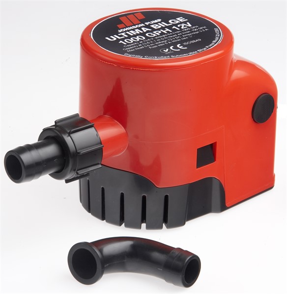 LÄNSPUMP - ULTIMA BILGE 1000 GPH, 12 V - 44 L/MIN - 64 L/MIN
