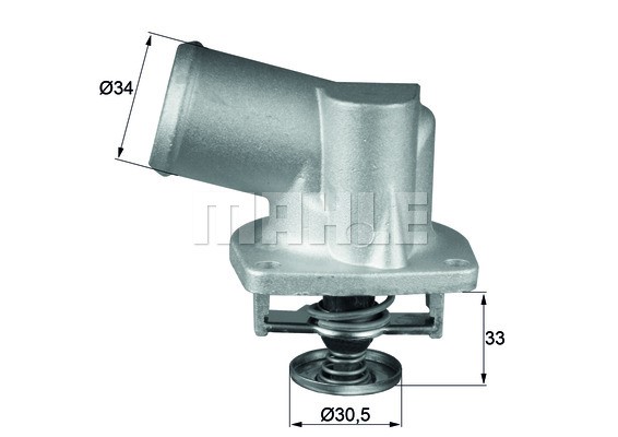 Termostat, kylvätska Mahle TI 132 92D MAHLE