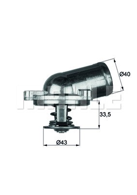 Termostat, kylvätska Mahle TI 22 87 MAHLE