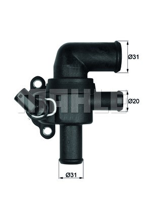 Termostat, kylvätska Mahle TI 53 90 MAHLE