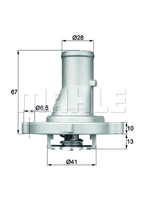 Termostat, kylvätska Mahle TI 68 87D MAHLE