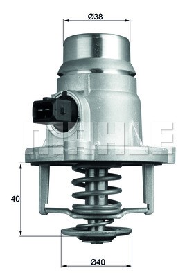 Termostat, kylvätska Mahle TM 27 105 MAHLE