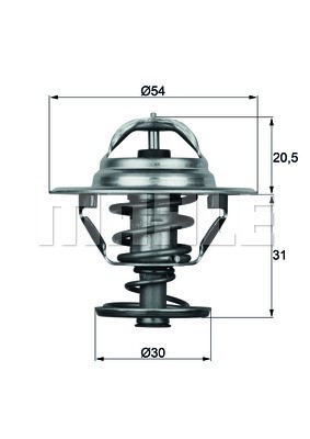 Termostat, kylvätska Mahle TX 10 81D MAHLE