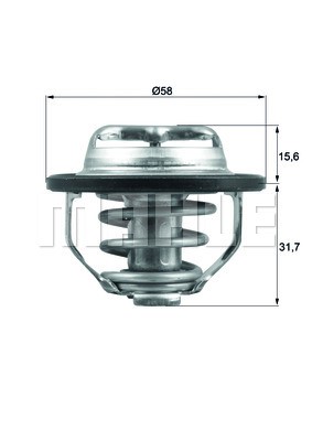 Termostat, kylvätska Mahle TX 122 82 MAHLE