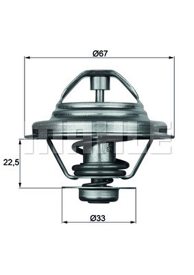 Termostat, kylvätska Mahle TX 24 87D MAHLE