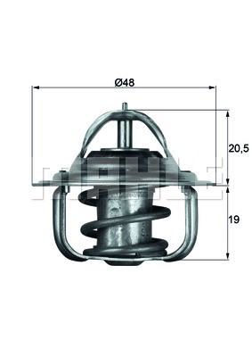 Termostat, kylvätska Mahle TX 5 88D MAHLE