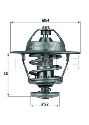 Termostat, kylvätska Mahle TX 53 85D MAHLE
