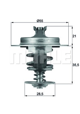 Termostat, kylvätska Mahle TX 67 83D MAHLE