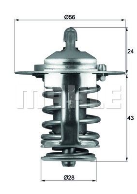Termostat, kylvätska Mahle TX 70 82 MAHLE