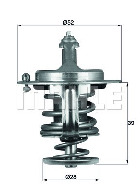 Termostat, kylvätska Mahle TX 71 82D MAHLE