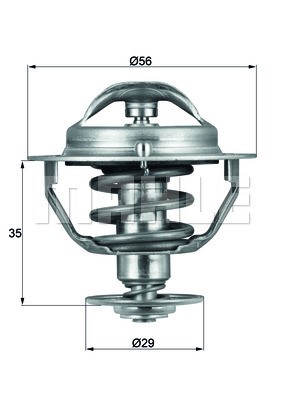 Termostat, kylvätska Mahle TX 73 82D MAHLE