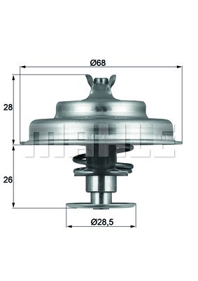 Termostat, kylvätska Mahle TX 75 80D MAHLE