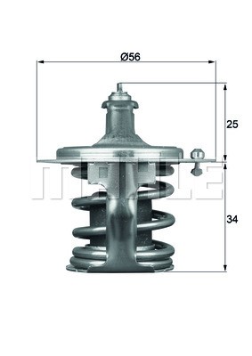 Termostat, kylvätska Mahle TX 79 78D MAHLE