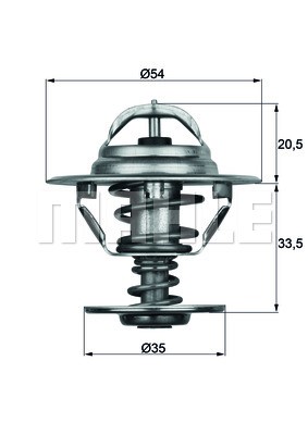 Termostat, kylvätska Mahle TX 8 83D MAHLE
