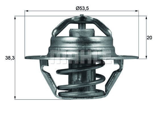 Termostat, kylvätska Mahle TX 88 82D MAHLE